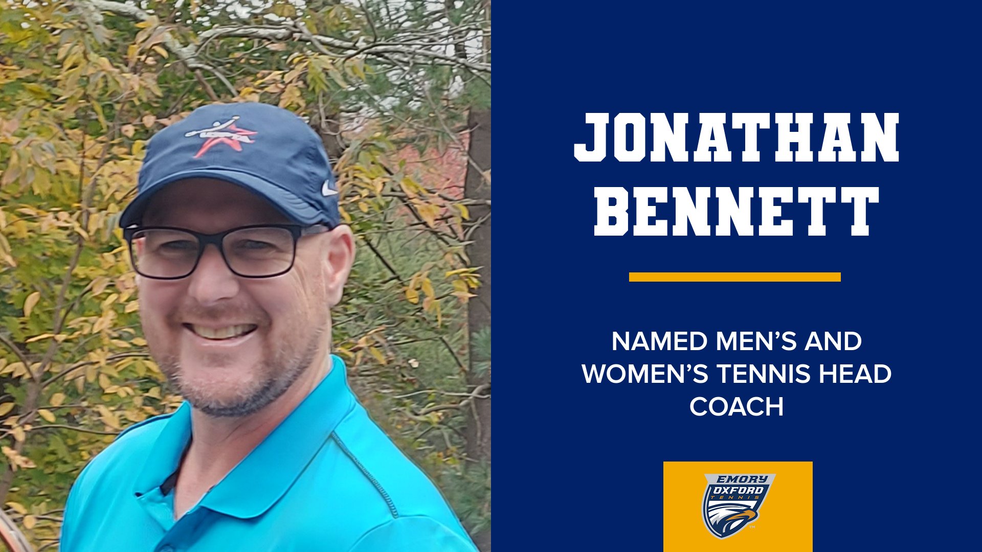 Jonathan Bennett named men's and women's tennis coach
